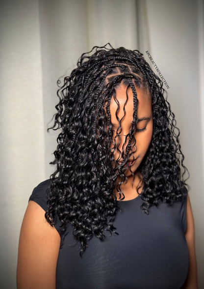 Rainangy Wave - Pre-stretched Human Hair for 100% Human Hair Boho Braids